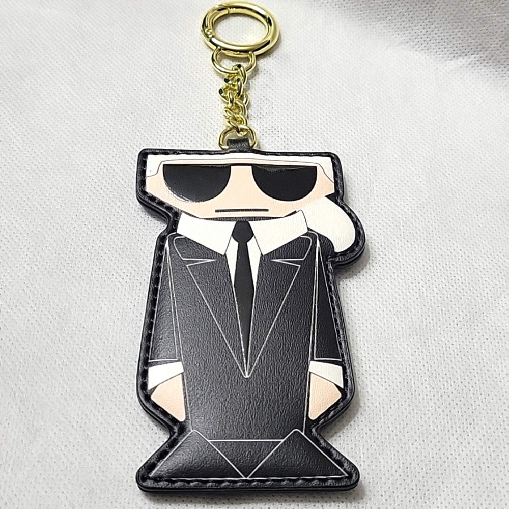 KARL LAGERFELD KEYCHAIN PURSE CHARM EUC